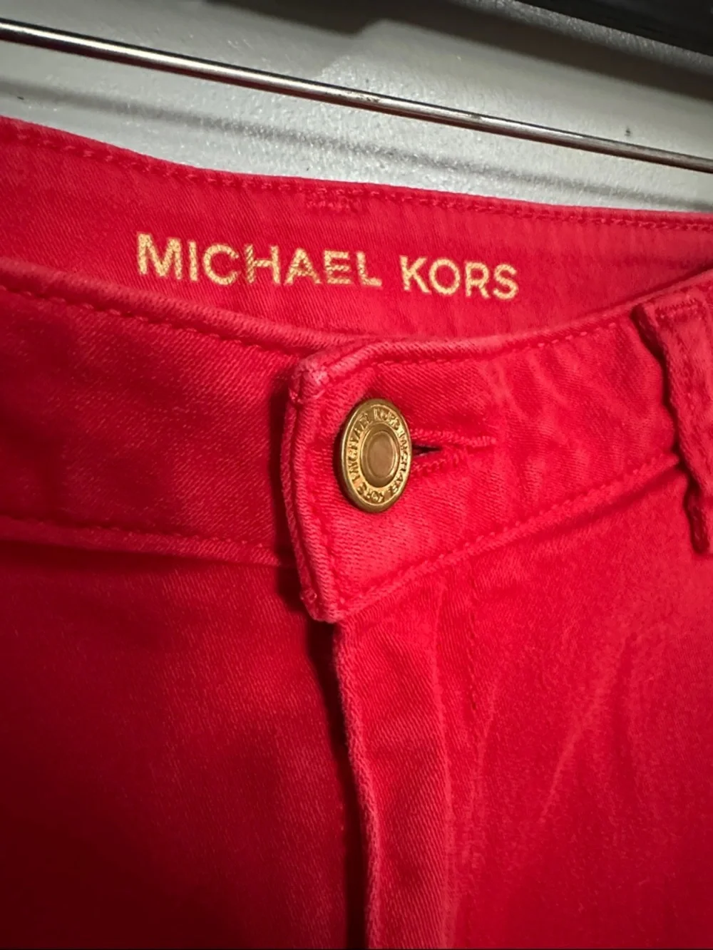 Michael Kors Red Cropped Ankle Jeans - Picture 2 of 6
